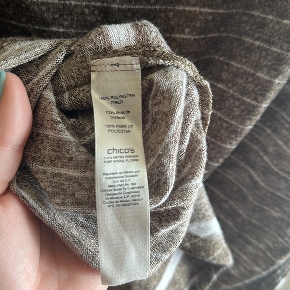 Chicos Weekends Striped Top | 2 - Picture 4 of 4